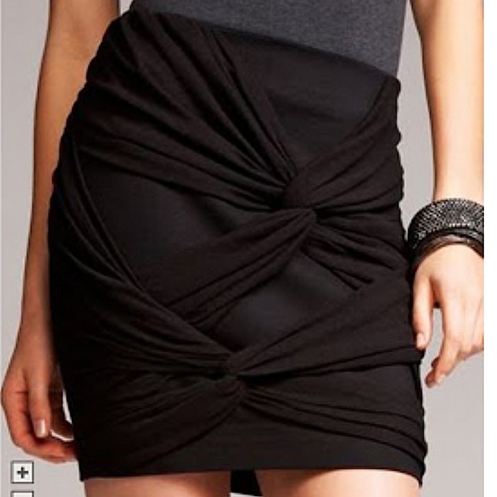 Express twist front mini skirt